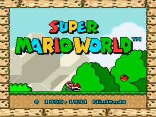 Kaizo Mario World Title Screen